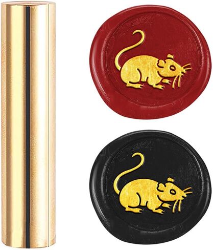 Mouse Mini Brass Stamp Gun Wax Seal Vintage 15mm Sealing Stamps for Wedding Invitations Envelopes Halloween Christmas Wine Packing Greeting Cards Embellishment Gift Bottle Decor in Saudi Arabia