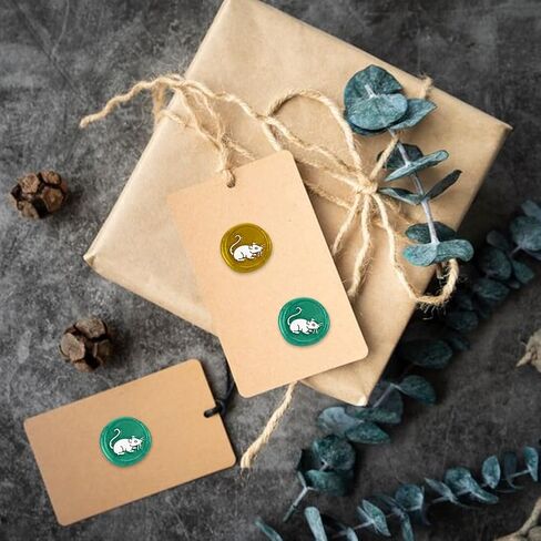 Mouse Mini Brass Stamp Gun Wax Seal Vintage 15mm Sealing Stamps for Wedding Invitations Envelopes Halloween Christmas Wine Packing Greeting Cards Embellishment Gift Bottle Decor in Saudi Arabia