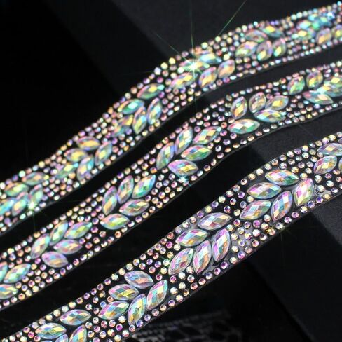 PEARLY JUN 3 Roll Rhinestone Ribbon Self Adhesive Silver Bling Bedazzle Strips Crystal Tape Trim Chain Glitter Diamond Crafts Applique Sticker for Party Wedding Cake Decoration Embellishments in Saudi Arabia