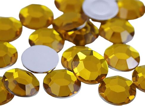 Allstarco 20mm Brown Smokey Topaz H113 Flat Back Acrylic Rhinestones Cosplay Plastic Gems Embelishments Jewelry Making Crafts Scrapbooking Costume Jewels - 20 Pieces in Saudi Arabia