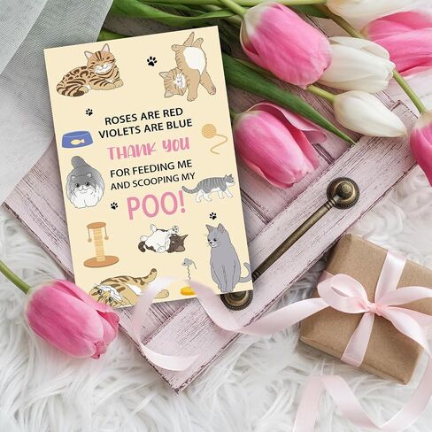 Mother's Day Card for Cat Mom,Cute Cat Mother Day Card Gifts for Women,Cat Mom Cards from the Pet,Funny Mothers Day Gift in Kuwait