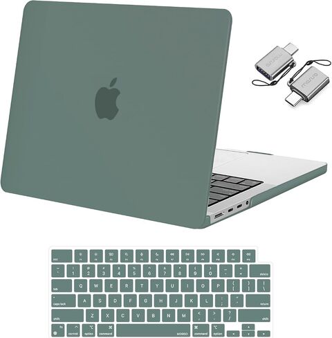 Moseso متوافق مع MacBook Pro 14 بوصة الحالة 2025 2024 2023 2022 2021 M4 M3 M1 M1 A3112 A3185 A3401 A2918 A2992 A2779 A2442 PRO MAX ، غطاء القشرة الصلبة البلاستيكية ونوع C ، Crystal Clear Clear in Kuwait