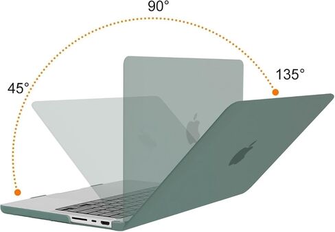 Moseso متوافق مع MacBook Pro 14 بوصة الحالة 2025 2024 2023 2022 2021 M4 M3 M1 M1 A3112 A3185 A3401 A2918 A2992 A2779 A2442 PRO MAX ، غطاء القشرة الصلبة البلاستيكية ونوع C ، Crystal Clear Clear in Kuwait