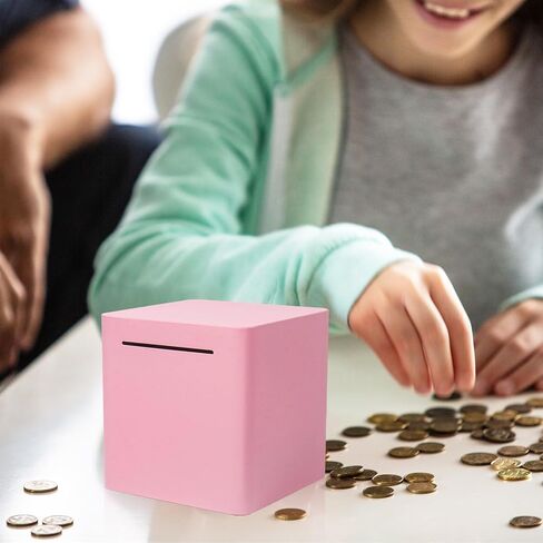 Piggy Bank for Adults Must Break to Open Money Box, Metal Piggy Bank Saving Money Box for Adults/Kids,Stainless Steel Piggy Bank Unbreakable Savings Box in Saudi Arabia