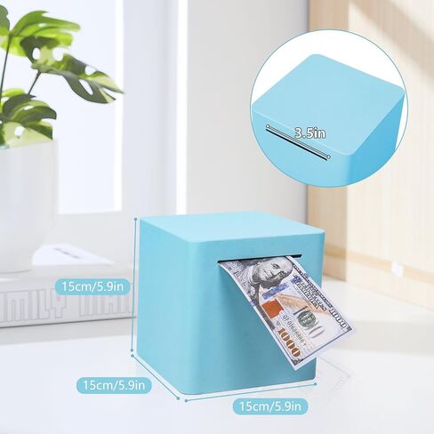 Piggy Bank for Adults Must Break to Open Money Box, Metal Piggy Bank Saving Money Box for Adults/Kids,Stainless Steel Piggy Bank Unbreakable Savings Box in Saudi Arabia