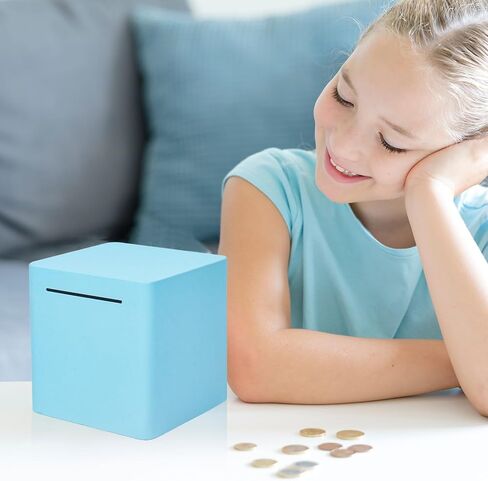 Piggy Bank for Adults Must Break to Open Money Box, Metal Piggy Bank Saving Money Box for Adults/Kids,Stainless Steel Piggy Bank Unbreakable Savings Box in Saudi Arabia