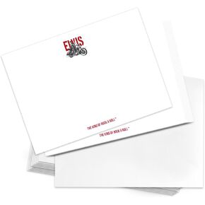 Desert Cactus Elvis Presley 10 Pack Notecards Cardstock Cardstock تشمل حفلات الأظرف Party شكرًا لك (Notecard Design A)