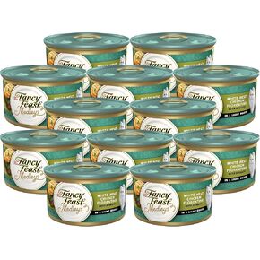 Fancy Feast Purina Medleys White Meat Florentine With Greens في صلصة رقيقة من طعام القطة الرطبة البالغة (3 أونصة (حزمة من 36))