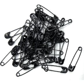 Black Safety PINS Assorted Size's 00-3/4'' 50pcs
