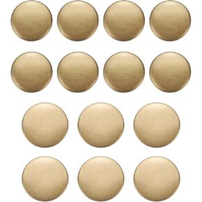 Harfington Metal Button Atiqued Button Set 15mm 20mm round Metal Seleing Button Button Brass Brass Bract Butting for Men Women Blazer Suit Woolen Super Studr Breats Frants Frants ،