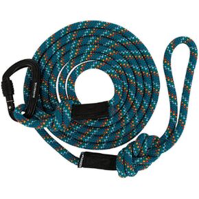 Wilderdog Carabiner Climbing Rope Dog Dog Leash للكلاب المتوسطة والكبيرة - 10 أقدام - الأزرق المحيط الهادئ