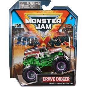 Monster Jam, Official Grave Digger Monster Truck, Die-Cast Vehicle, 1:64 Scale, Kids Toys for Boys Ages 3 and up
