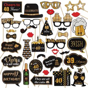 LINGTEER HAPPY 21 BIRDAY Party Photo Photo Prots Props ، Heaits to Birthdy 21st Envalues ​​Bay Bday Party Centerces Props Decorations Sign.