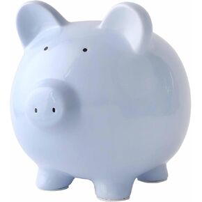 SOBEIT 11inch Piggy Bank للبالغين ، بنك الخنزير السيراميك الكبير ، بنك بانك مالي لطيف للبالغين ، الفتيات ، الأولاد ، الأطفال (Pink/11.02 "L x 7.48" W x 8.66 "H)
