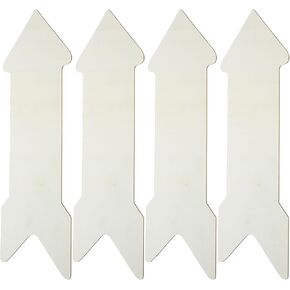 LOGOFUN 4pcs Unfinished Wood Arrow Cutouts: Craft Wood, Composite Material, Wooden-Craft-Arrow-Cutouts, Wooden Arrow