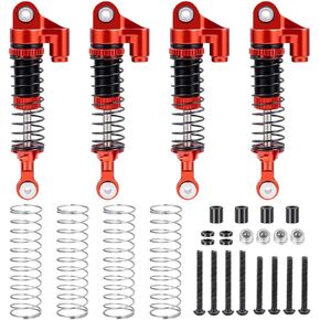 RCCLIONS RC CAR صدمات 53 مم امتصاص صدمة الزيت لـ Redcat Ascent 1/8th RC Crawler Car Parts (Red)