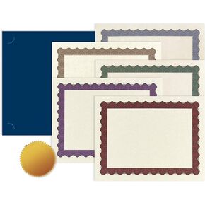 أوراق كبيرة! مجموعة الشهادة ، 12 "× 9.375" ، 25 Count (2013317)