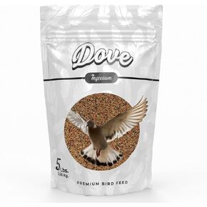 Mycelium Premium Dove Premier | بذور الطيور العضوية مع الفيتامينات ، البيض ، الكتان ، الكانولا ، جروات الشوفان | يدعم ريشة الصحة والمناعة | المتقدمة غذاء الطيور المتقدمة | حقيبة غير محددة معدلة وراثيا 5 رطل