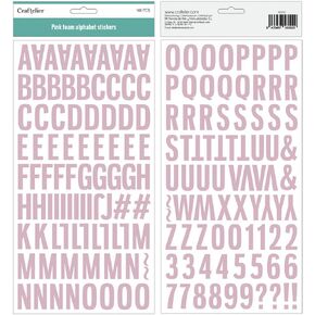 Craftelier - Self-Adhesive Foam Alphabet Stickers - Uppercase, Numbers and Special Characters | Includes 166 Laminated Stickers | Approximate Size: 2,9 cm - White Colour