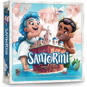 Santorini: Second Edition - an Elegant, Accessible Strategy Game Based in Greek Mythology | Ages 8+ | Plays in 20 Minutes