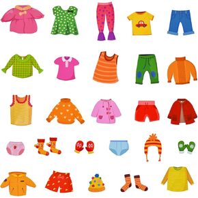 Maydahui 26 PCS Girl's Boy's Dresser Clothing Leaching ملابس ملابس فرز ملصق ملصق ملصق قابل للإزالة لتصنيف الملابس لخزانة خزانة درج تنظيم منزل غرفة نوم المنزل ديكور الحضانة