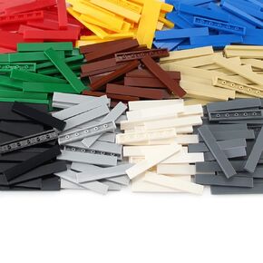 1 × 6 بلاط × 280 قطعة وقطع من الطوب المسطح ، ولبنات البناء السائبة متعددة الألوان لأرضية جدار السطح الأملس ، وملحقات الألعاب المتوافقة مع العلامات التجارية الرئيسية 6636