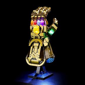 ضوء LED Lightailing ل LEGO 76191 Infinity Glove - مجموعة الإضاءة متوافقة مع طراز LEGO (نموذج لبنات البناء LEGO غير مدرج)