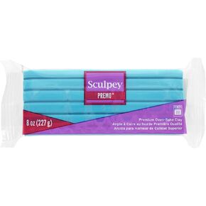 Sculpey Premo Polymer Bake Bake Clay ، الفيروز ، غير السامة ، 8 أوقية. حاجِز