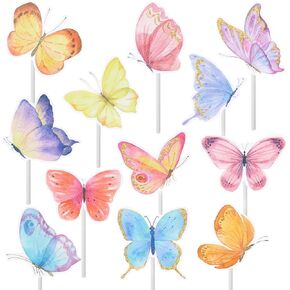 24pcs cupcake cupcake cupcake ملونة واختيار الفتيات لحفلة موضوع عيد ميلاد مستلزمات استحمام الطفل