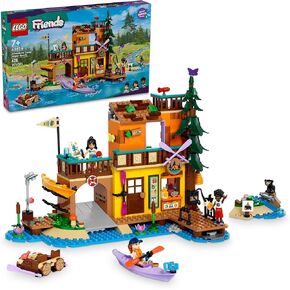 Lego Friends Adventure Camp Sports Sports Outdoor Toy Toy ، Play Play Gift Idea for Girls and Boys تتراوح أعمارهم بين 7 سنوات وما فوق ، لعبة التخييم مع 3 شخصيات دمية صغيرة وشخصية دب ، 42626