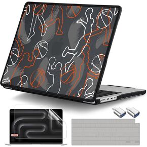 Dongke for MacBook Pro 14 Inch Case 2024-2021 إطلاق M4 M3 M2 M1 Pro/Max Chip ، غطاء القشرة الصلبة المضادة للضادة ومضادة للأجرار مع المصد المطاطي الناعم للمراهقين ، الصبار