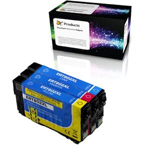 Remanufactured Ink Cartridge Replacement 3 Pack for Epson 802 802XL for Workforce Pro WF-4720 WF-4730 WF-4734 WF-4740 EC-4020 EC-4030 EC-4040 (Cyan, Magenta, Yellow)