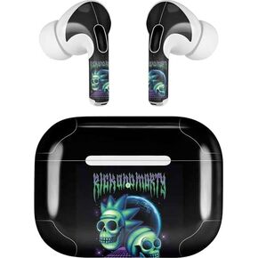 غلاف صوتي من Skinit متوافق مع Apple AirPods Pro (الجيل الثاني، 2022) - تصميم Warner Bros Rick and Morty Portal Eyes المرخص رسميًا in Kuwait