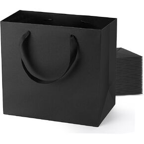 Generic Black Gift Bags With Handles: 12.5x4.5x11 Inch 6pcs Large Paper Bags Bulk For Party Shopping Wedding Birthday