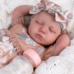 دمى Aori LifeLike Reborn - واقعية من جديد بحجم 20 بوصة ، دمية طفلة حديثي الولادة مع أطراف قابلة للتطبيق ومجموعة ، تم تعيينها للأطفال 3+