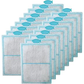 12 Pack PF-S Filter Cartridges for Top Fin Silenstream PF10 Power Filters, Replacement Aquarium Carbon Cartridge with Zeolite for Cleaner Water
