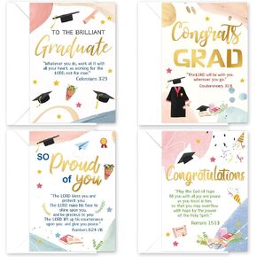 Ceiba Tree Cards Deeduation Cards Christian Congrats Grad Grad Card Bulk Gold Foil Corder with Occants
