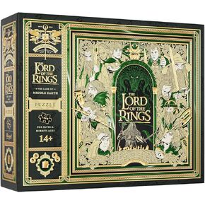 theory11 Lord of The Rings Jigsaw Puzzle - 1,000 Piece Jigsaw Puzzle - Officially Licensed Lord of The Rings Merchandise & Collectibles - Precision Fit and Premium Quality - Intermediate Puzzle