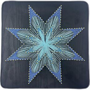 CraftMelonMelon DIY Project 3D String Art Crafts Adult Set for Beginners and Teenagers, Unique Handmade Gift (Geometric Snowflakes 12 inches * 12 inches)