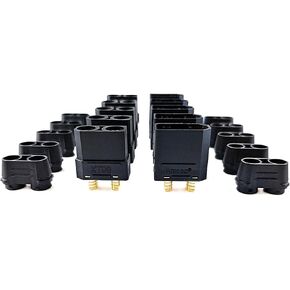 RCFPV 5Pair Amass XT90 XT-90 Male Female Black Connectors Plug with Heat Shrink for RC Lipo Battery Motor ESC