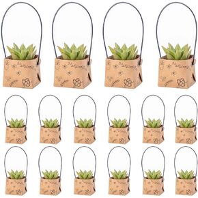 40pcs العصارة لفات (تناسب 2 بوصة الأواني) مربع الهدايا النضرة مربع الأكياس الهدايا الديكور الأكمام العلامات النضرة لحفل الزفاف أفكار استحمام الطفل ، كرافت ورقة