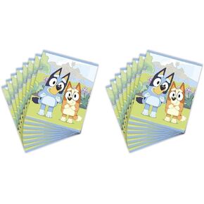 Unique Bluey Multi-color Plastic Loot Bags (Pack of 16) | Party Decor Bags | Perfect for Kids' Birthday Celebrations & Themed Events