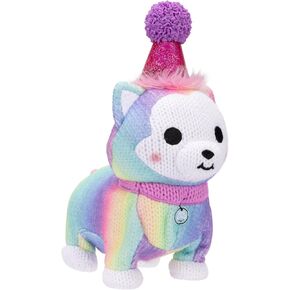 قوس قزح PARE PAL ULTIMAR FERMONT FUN PLUSH TOY مع نزهة للمناورة ، تلعب الموسيقى والقرون ، مفاجأة حلويات! ، 10.7 "