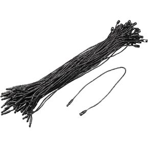 MECCANIXITY Wax Rope Hang Tag String Snap Lock Pins Loop Price Tag Fastener Plastic Tags Ties White 7.8 Inch Pack of 500