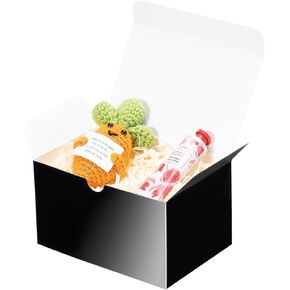 Unicopak 10 Pack 6x4x3.5 صناديق هدايا سوداء مع أغطية للهدايا صناديق هدايا صغيرة كبيرة للشمعة العطور الحلي الحلي.
