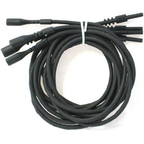 4 Black Silicone Necklace Cord 16" Funky Rubber Snap Add Pendant
