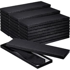 Shinylin 24 PCS هدية التفاف صناديق التعادل الرجال TIE TIE HIME MEN WARY SOCK SCHERVES HIME صناديق الهدايا مع أغطية 14 × 4.3 × 0.75 '' صندوق هدايا الورق من الورق المقوى السائبة لعيد عيد ميلاد عيد ميلاد عيد الحب (أبيض) in Kuwait