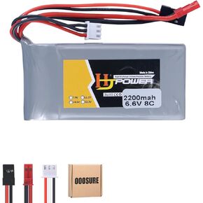 6.6v 8c 2200mah li-fe بطارية لـ RC Receiver 18SZ 14SG 10J T8J T6J 7PX 4PX 4PV 4PLS 4PK 3PV T4PM مع Futaba ADD JST CLOP