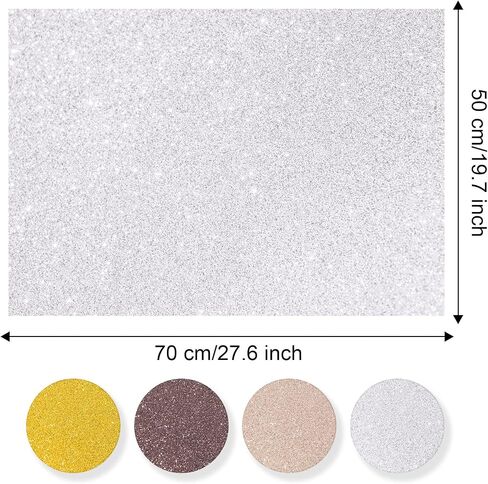 Rancco Glitter Wrapping Paper- Rose Gold/Silver/Gold/Dark brown Color Sparkle Paper for Christmas, New Year's Eve, Birthday, Wedding, Baby Shower, Party, Craft Paper Decor Gifts, 4PC,19.7''X 27.6'' in Saudi Arabia