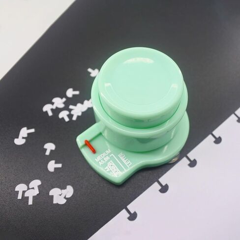2 Holes Puncher for Binder Mushroom Planner Discbound Hole Punch Paper Punches for Disc Scrapbook Supplies(Black) in Saudi Arabia